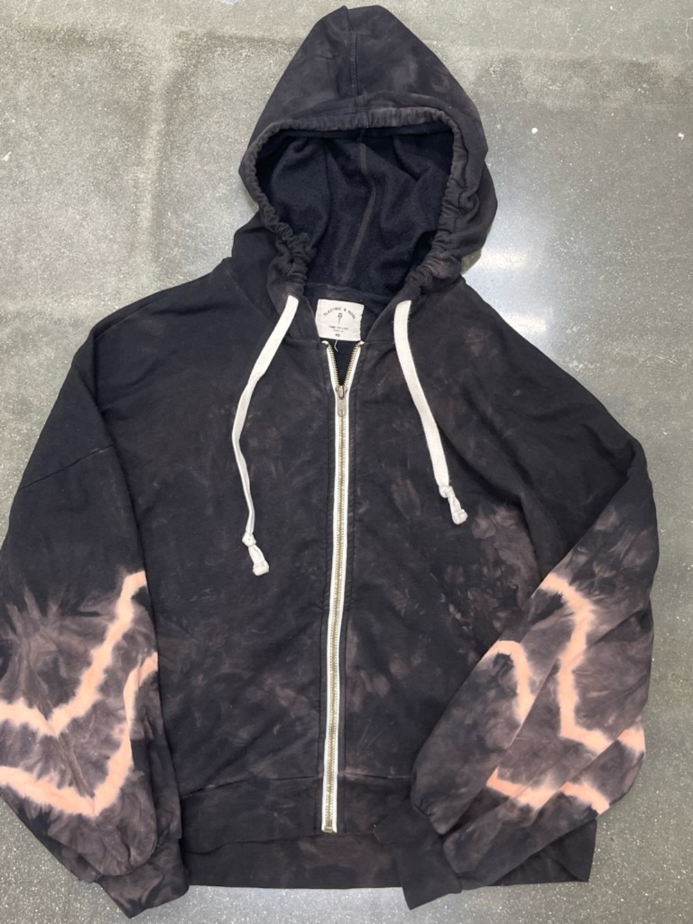 Electric & Rose Tie-Dye Zip Hoodie